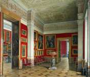 Hau Edward Petrovich Interiors of the New Hermitage. The Study of Flemish School - Hermitage
